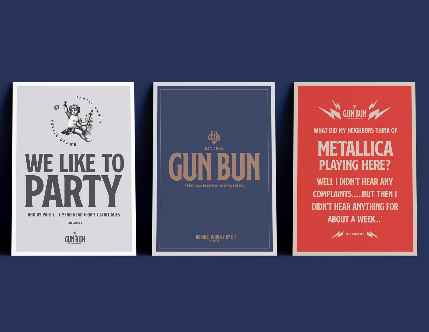 Marketing collateral for Gundlach Bundschu Winery